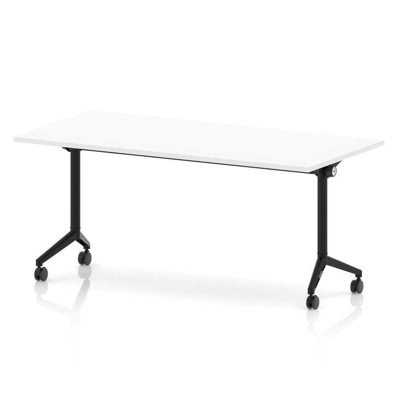 Impulse Plus Flip Top Rectangular Table - White - NWOF
