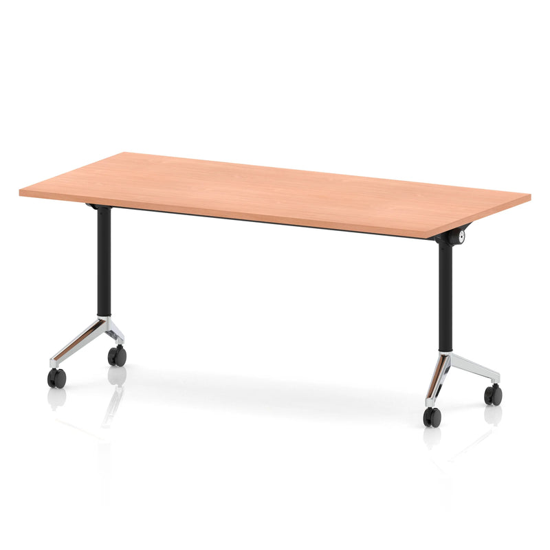 Impulse Plus Flip Top Rectangular Table - Beech - NWOF
