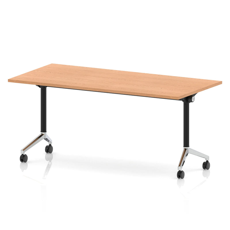 Impulse Plus Flip Top Rectangular Table - Oak - NWOF