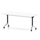 Impulse Plus Flip Top Rectangular Table - White - NWOF