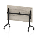 Impulse Plus Slimline Flip Top Rectangular Table - Grey Oak - NWOF