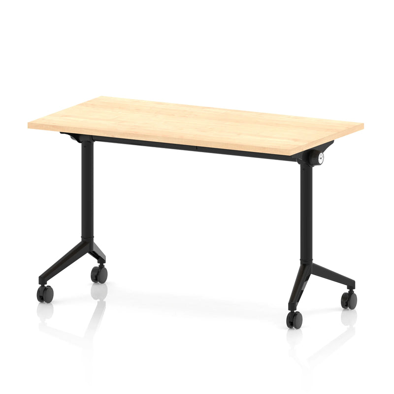 Impulse Plus Slimline Flip Top Rectangular Table - Maple - NWOF