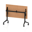 Impulse Plus Slimline Flip Top Rectangular Table - Oak - NWOF