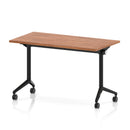 Impulse Plus Slimline Flip Top Rectangular Table - Walnut - NWOF