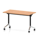 Impulse Plus Slimline Flip Top Rectangular Table - Oak - NWOF