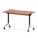 Impulse Plus Slimline Flip Top Rectangular Table - Walnut - NWOF