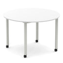 Impulse Round Table With Box Frame Leg & Castors