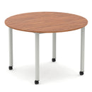 Impulse Round Table With Box Frame Leg & Castors