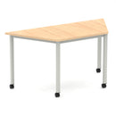 Impulse Trapezium Table With Box Frame Leg & Castors