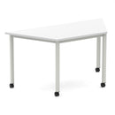 Impulse Trapezium Table With Box Frame Leg & Castors