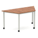 Impulse Trapezium Table With Box Frame Leg & Castors
