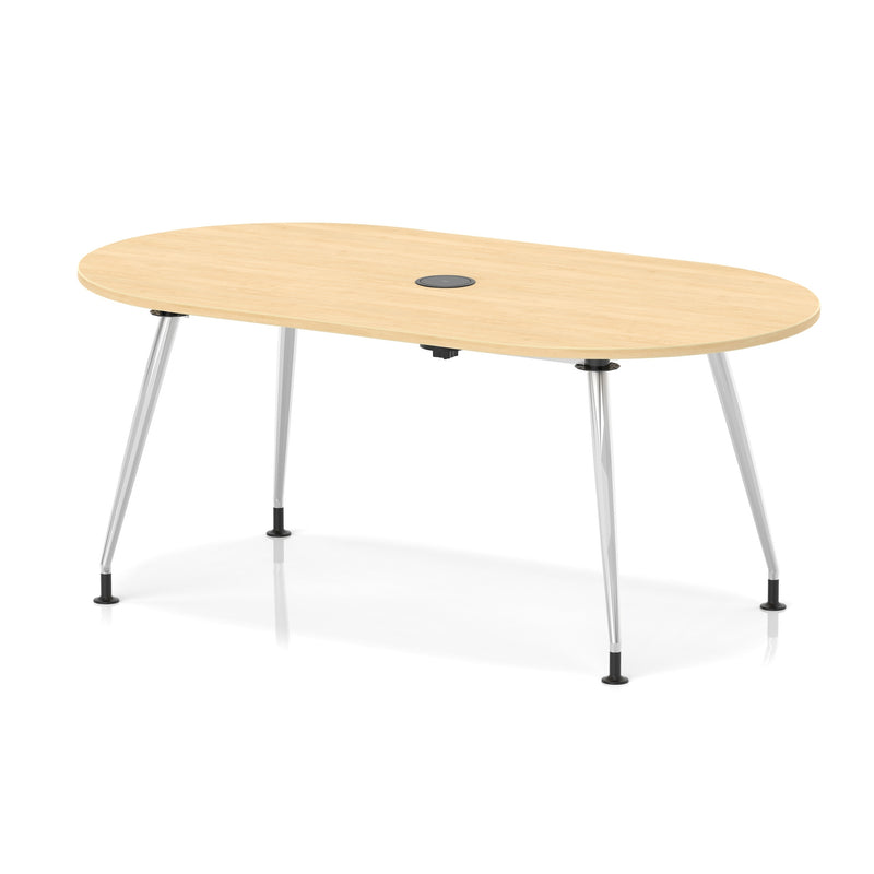 Impulse Volta Boardroom Table With Pop-up Power Module With Silver Leg ...