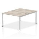 Impulse B2B 2 Person Bench Desk - Grey Oak