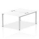 Impulse B2B 2 Person Bench Desk - White