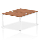 Impulse B2B 2 Person Bench Desk - Walnut