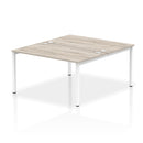 Impulse B2B 2 Person Bench Desk - Grey Oak