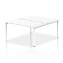 Impulse B2B 2 Person Bench Desk - White