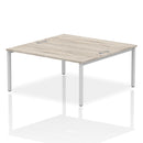 Impulse B2B 2 Person Bench Desk - Grey Oak