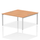 Impulse B2B 2 Person Bench Desk - Oak