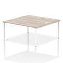 Impulse B2B 2 Person Bench Desk - Grey Oak