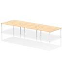 Impulse B2B 6 Person Bench Desk - Maple