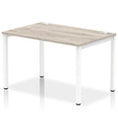 Impulse Single Starter Bench Desk - Grey Oak