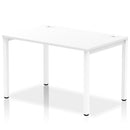 Impulse Single Starter Bench Desk - White