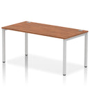 Impulse Single Starter Bench Desk - Walnut