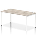 Impulse Single Starter Bench Desk - Grey Oak