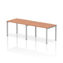 Impulse 2 Person Single Row Bench Desk - Beech