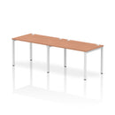 Impulse 2 Person Single Row Bench Desk - Beech