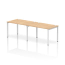 Impulse 2 Person Single Row Bench Desk - Maple