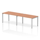 Impulse 2 Person Single Row Bench Desk - Beech