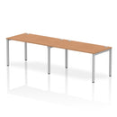 Impulse 2 Person Single Row Bench Desk - Oak