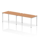 Impulse 2 Person Single Row Bench Desk - Oak