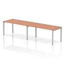 Impulse 2 Person Single Row Bench Desk - Beech