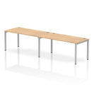 Impulse 2 Person Single Row Bench Desk - Maple