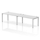 Impulse 2 Person Single Row Bench Desk - White