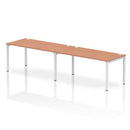 Impulse 2 Person Single Row Bench Desk - Beech