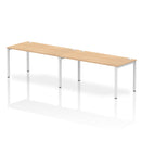 Impulse 2 Person Single Row Bench Desk - Maple