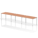 Impulse 3 Person Single Row Bench Desk - Beech