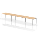 Impulse 3 Person Single Row Bench Desk - Maple