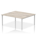 Impulse B2B 2 Person Bench Desk - Grey Oak
