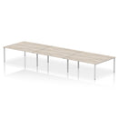 Impulse B2B 6 Person Bench Desk - Grey Oak