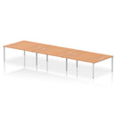 Impulse B2B 6 Person Bench Desk - Oak