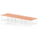 Impulse B2B 6 Person Bench Desk - Beech