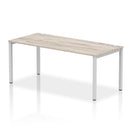 Impulse Single Starter Bench Desk - Grey Oak