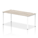 Impulse Single Starter Bench Desk - Grey Oak