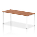 Impulse Single Starter Bench Desk - Walnut