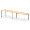 Impulse 2 Person Single Row Bench Desk - Maple